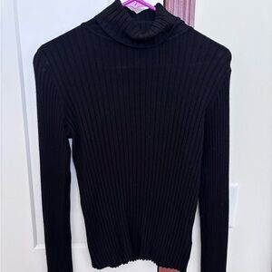 Ellen Tracy Black Turtleneck Sweater